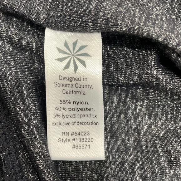 Athleta Charcoal Grey Ruched Skirt Size S - Picture 6 of 7